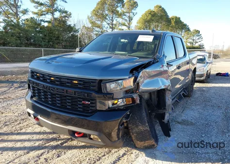 2019 Chevrolet Silverado 1500 Custom Trail Boss z USA, uszkodzony, nr VIN 1GCPYCEF6KZ308942